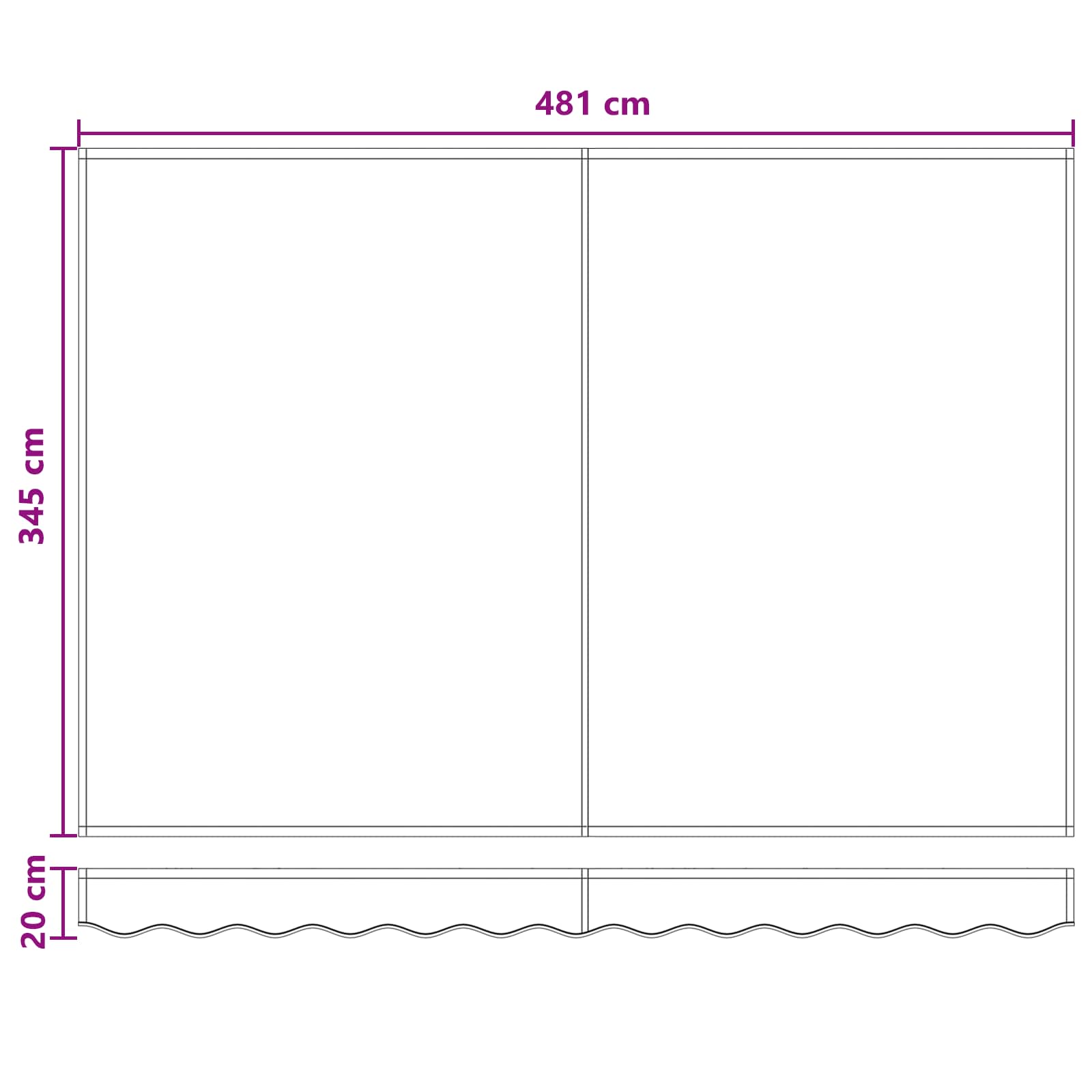 Elektrisch Uittrekbaar Zonnescherm Taupe 5 × 3,5 m image 11