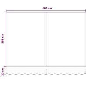 Stahovací markýza Taupe 600 × 300 cm Látka a hliník - obrázek 9
