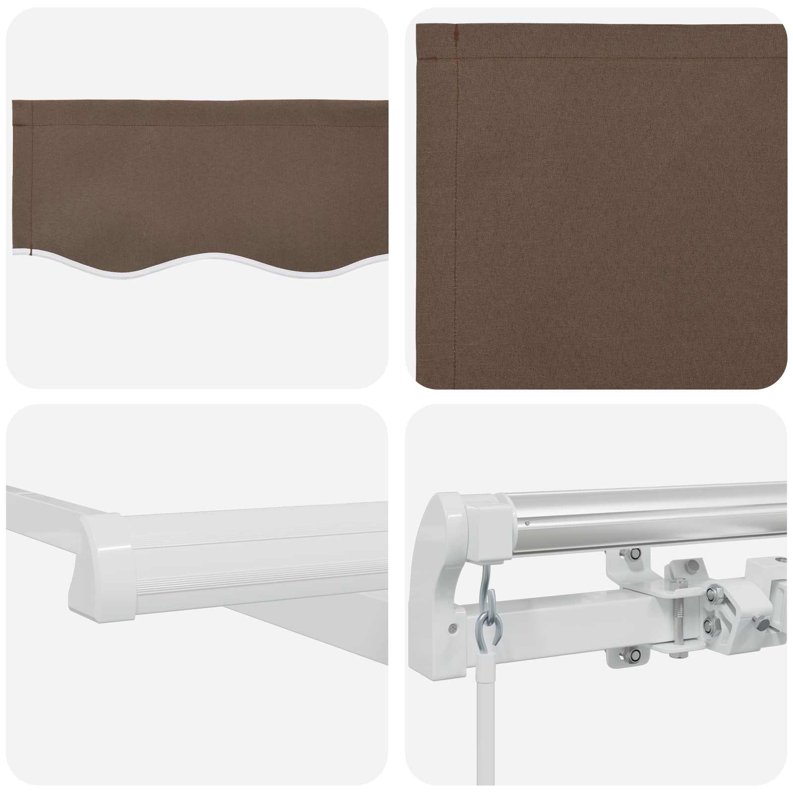 Σκηνίτσα Αναδιπλούμενη Taupe 600 x 350 εκ Ύφασμα και Ατσάλι - Image 4