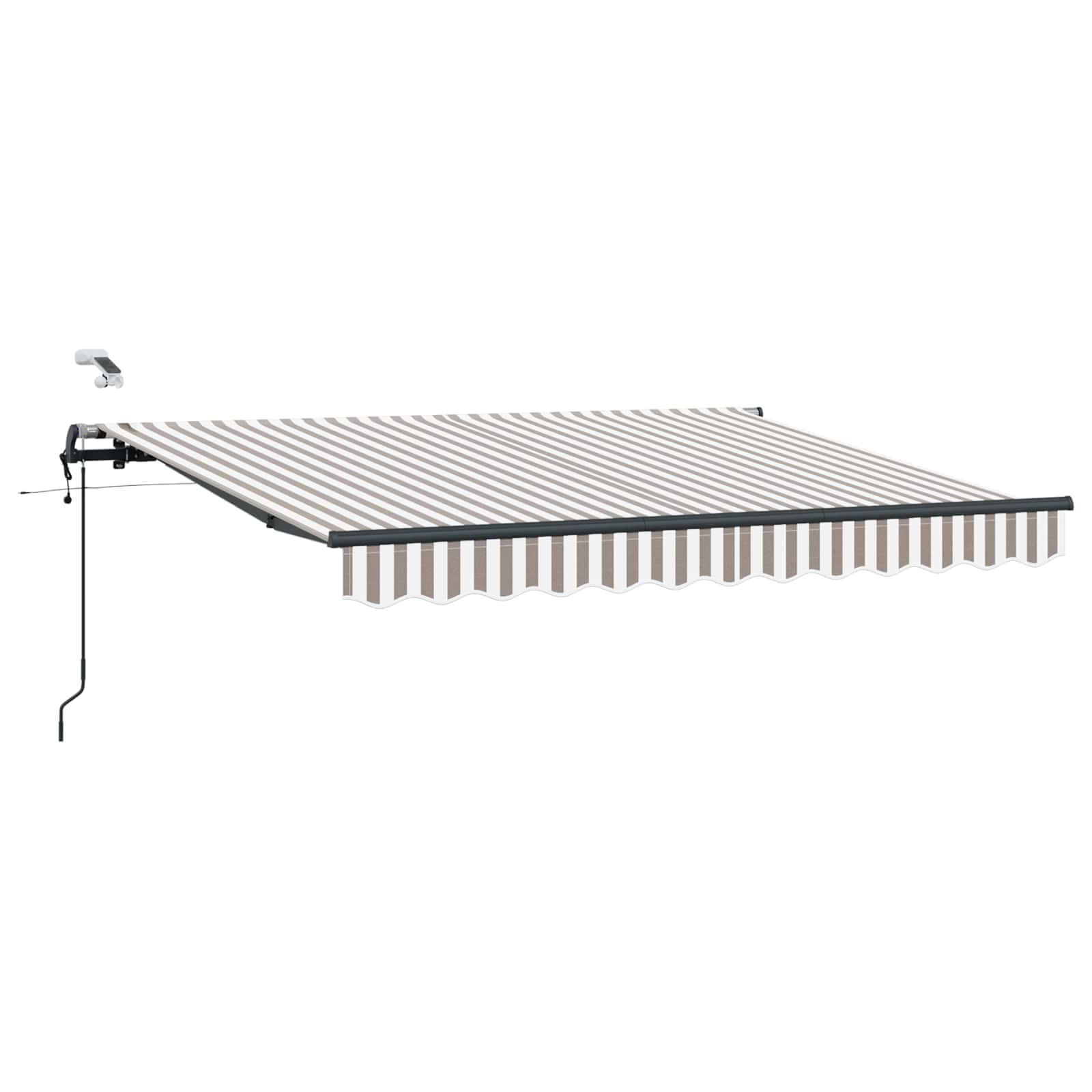 Luifeldoek Lichtgrijs en wit. 600 × 350 cm Polyester image 1
