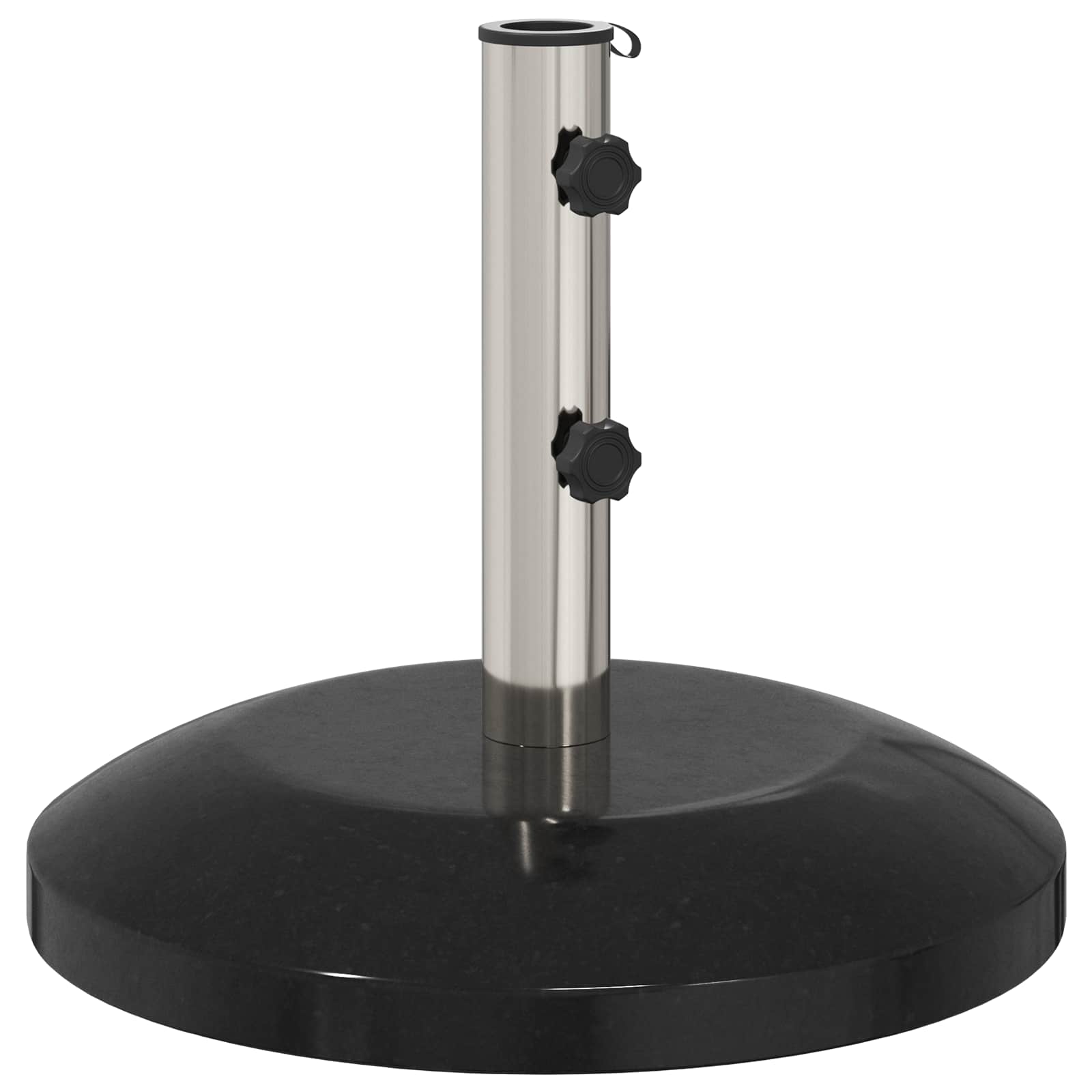 Parasolvoet voor 40-50 mm paal 26.75 kg Zwart Graniet en RVS image 2