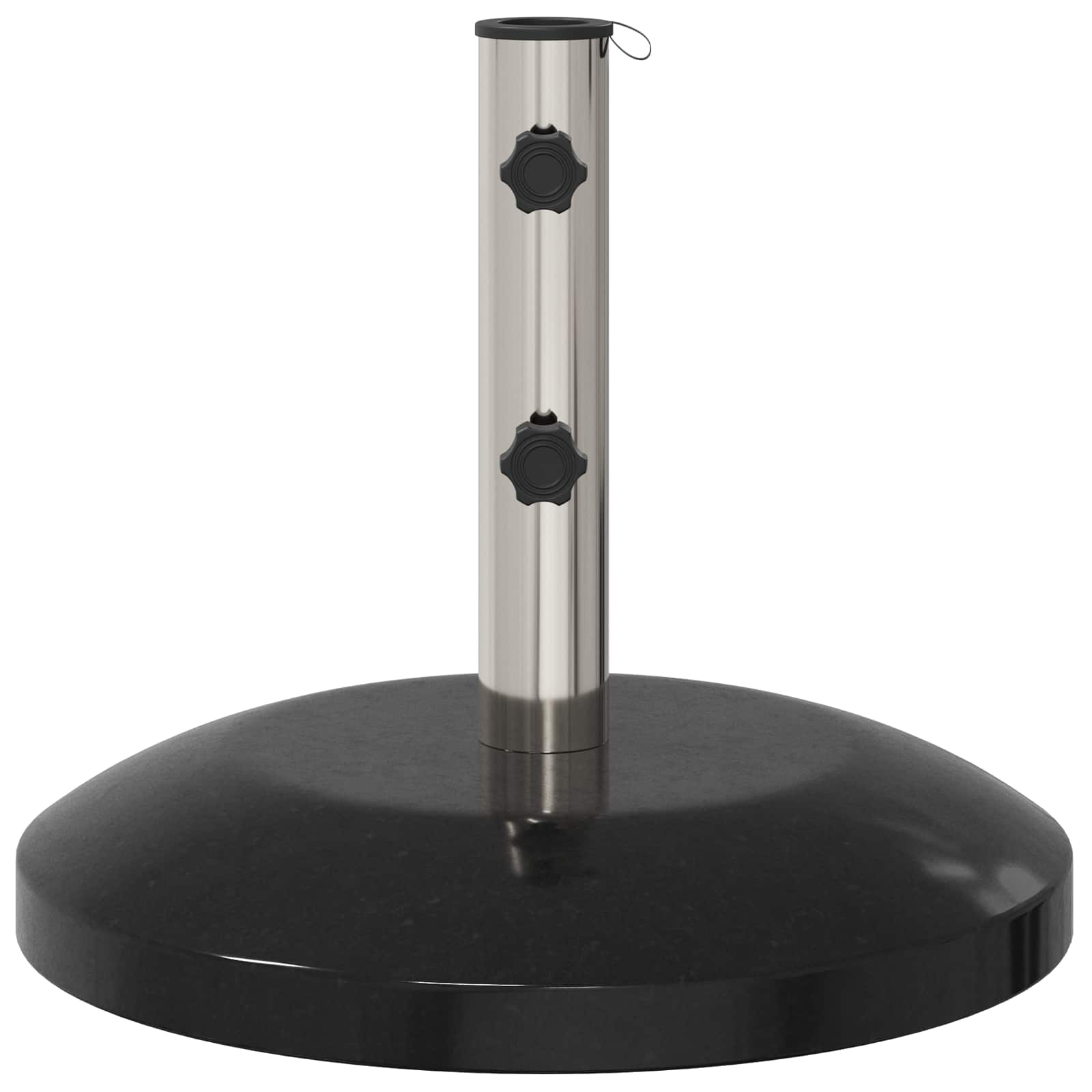 Parasolvoet voor 40-50 mm paal 26.75 kg Zwart Graniet en RVS image 4