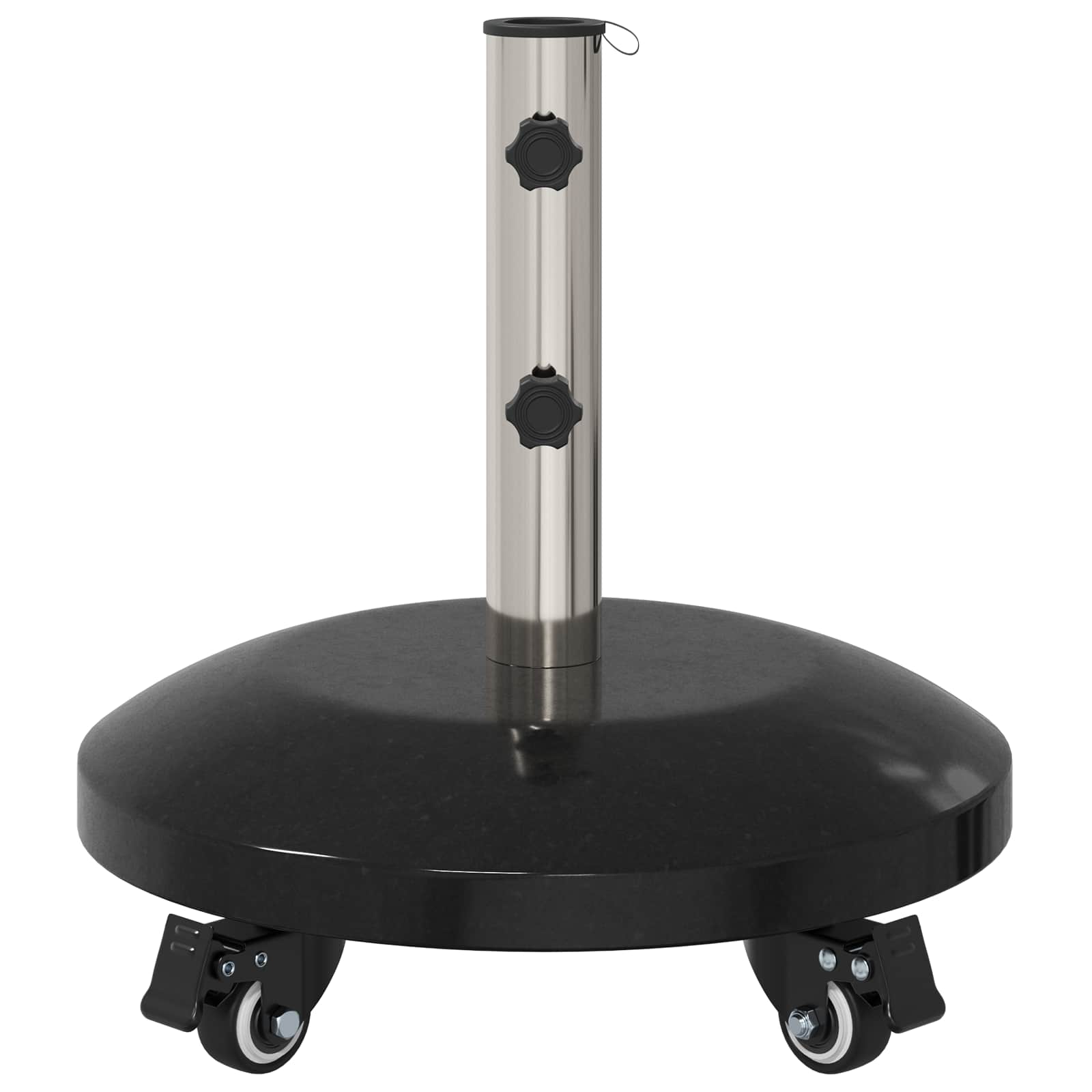 Granieten parasolvoet met wielen voor parasolstok van 40-50 mm 29 kg Zwart image 4