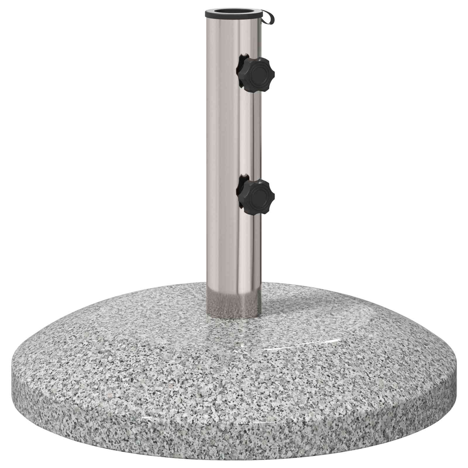 Parasolvoet voor 40-50 mm paal 26.45 kg Grijs Graniet en RVS image 2