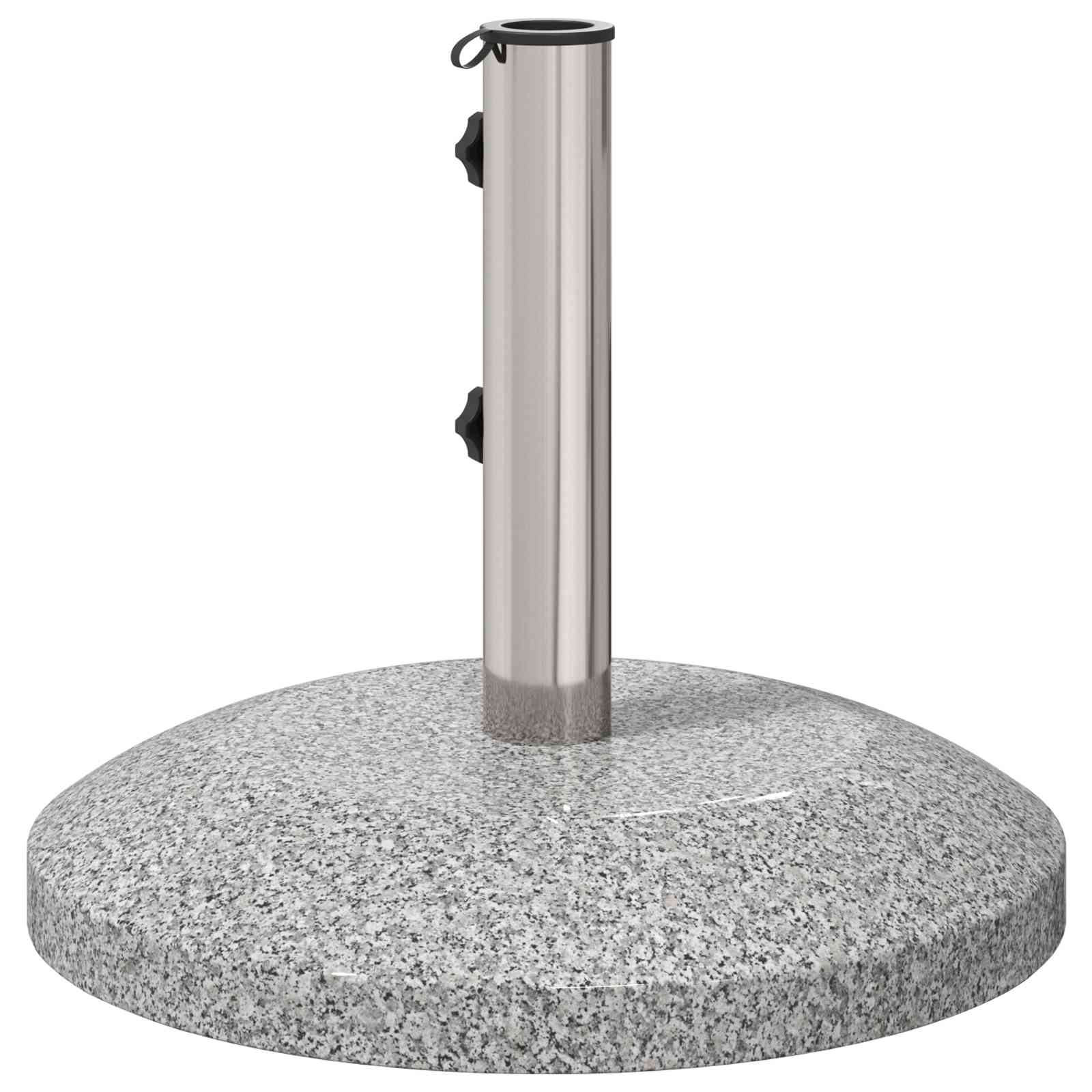 Parasolvoet voor 40-50 mm paal 26.45 kg Grijs Graniet en RVS image 6