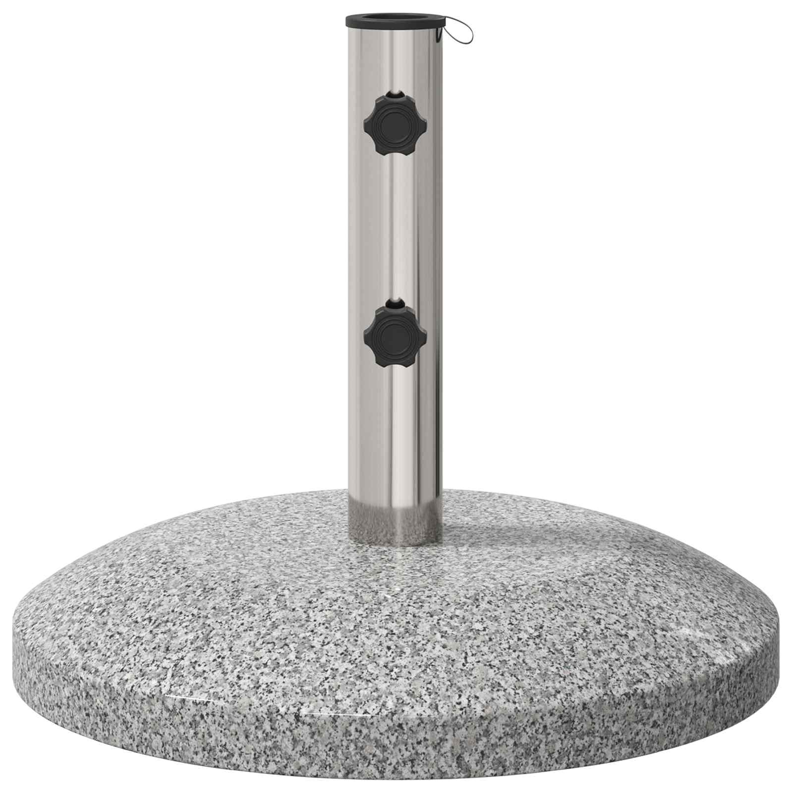 Parasolvoet voor 40-50 mm paal 26.45 kg Grijs Graniet en RVS image 4