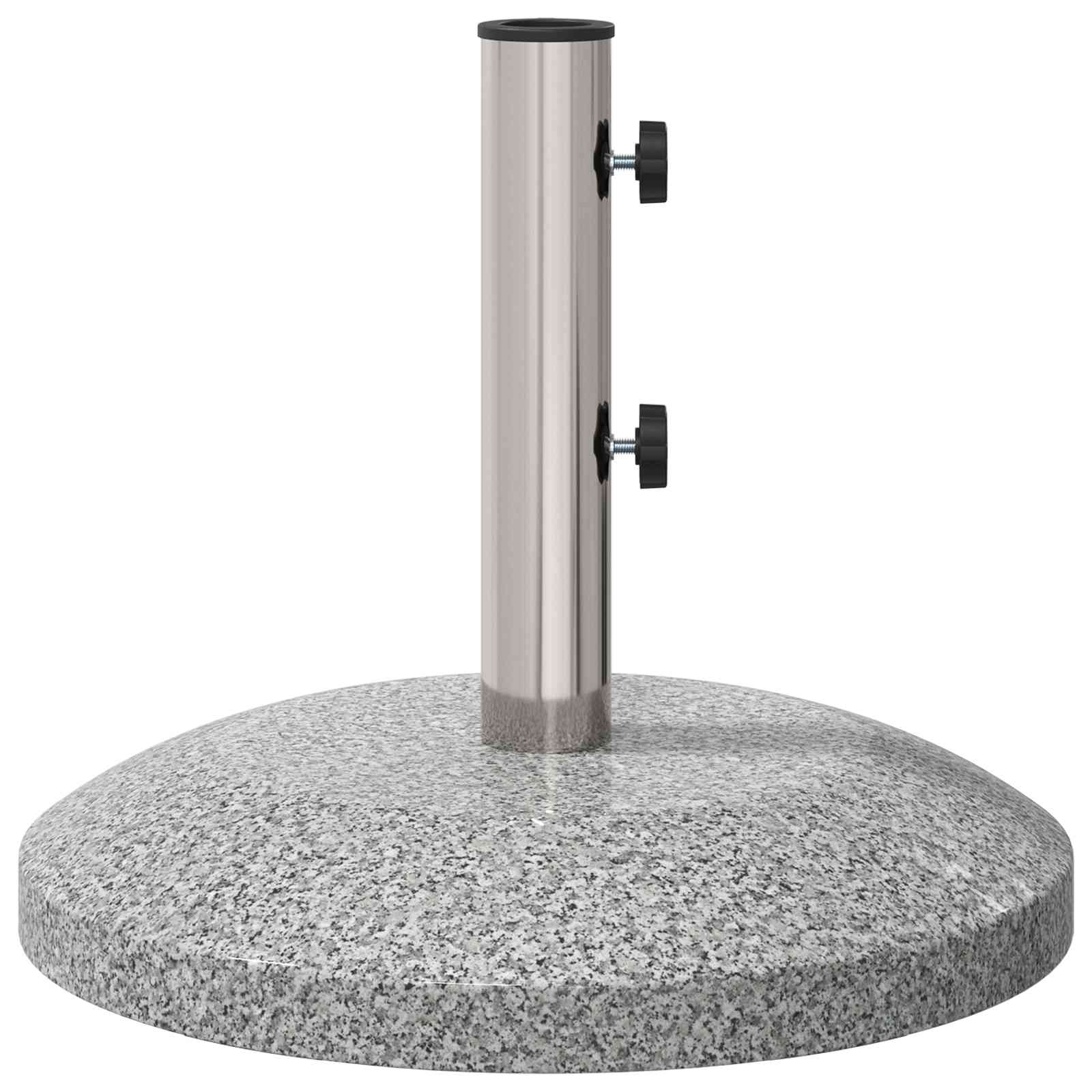 Parasolvoet voor 40-50 mm paal 26.45 kg Grijs Graniet en RVS image 5