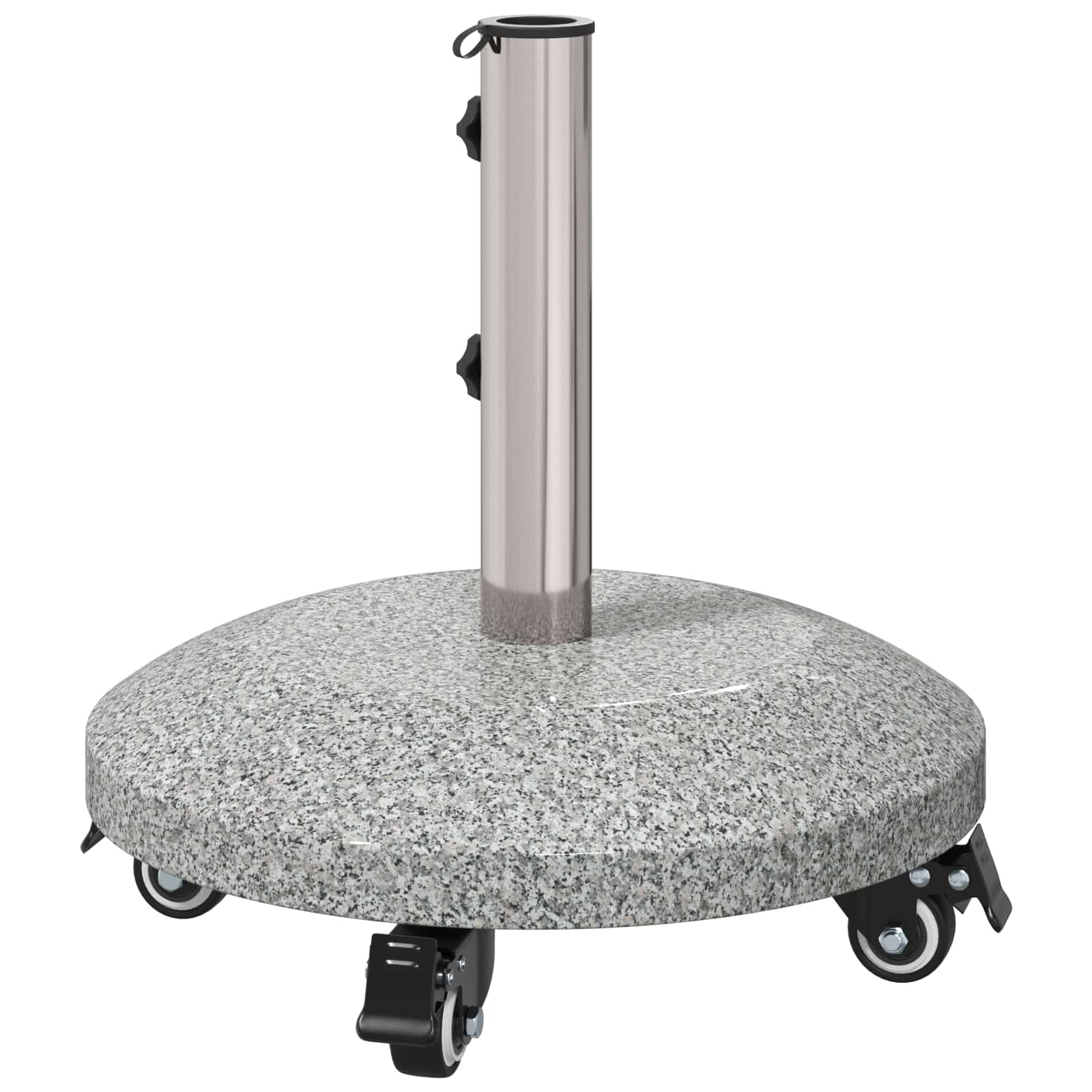 Graniet parasolvoet met wielen voor 4-5 cm stok 27.2 kg Grijs image 6