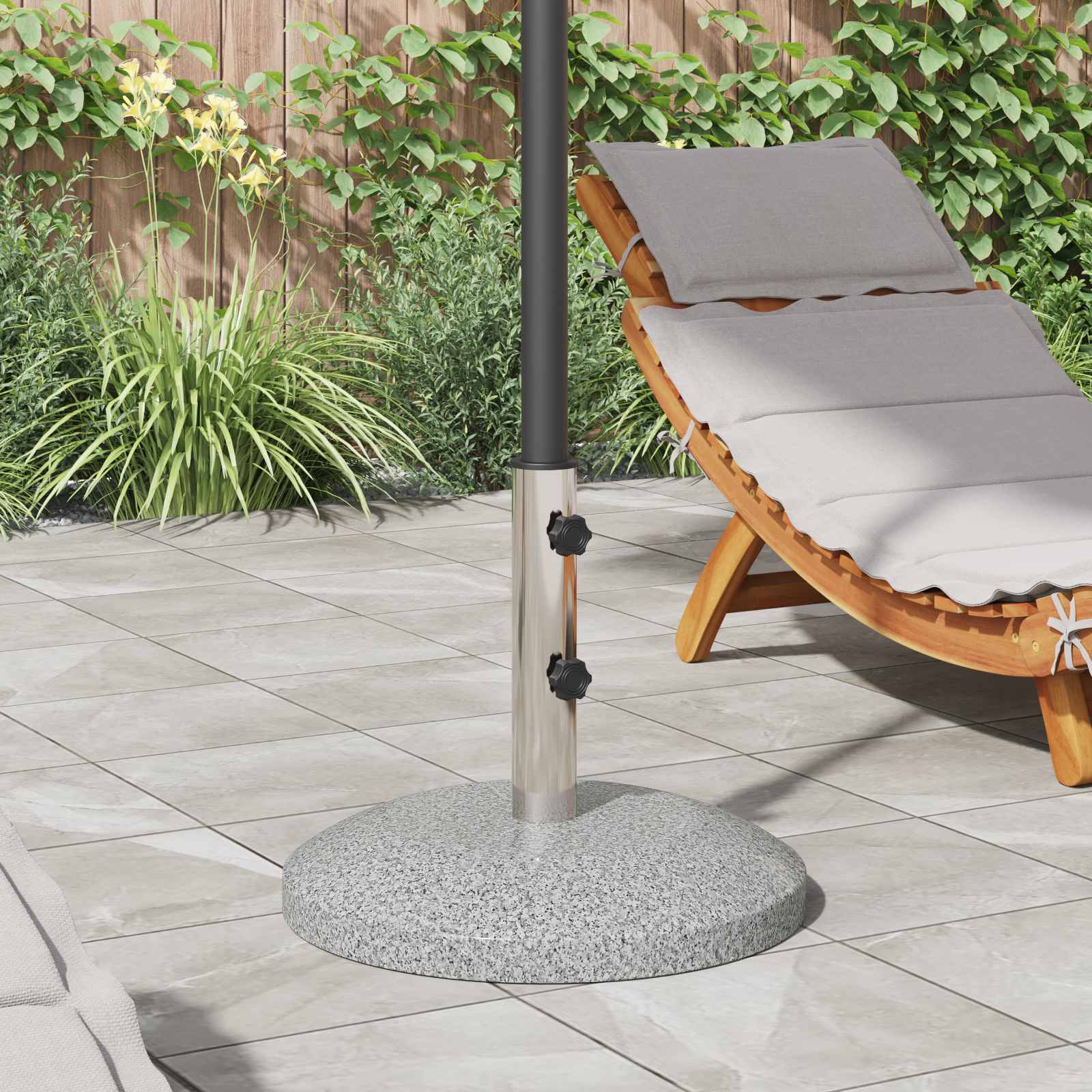 Parasol Basisbuis 0.63 kg Natuurlijk RVS Roestvrij staal image 1