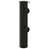 vidaXL P&auml;ikesevarju alus toru 0.6 kg Must Raud for 40-50 mm Pole