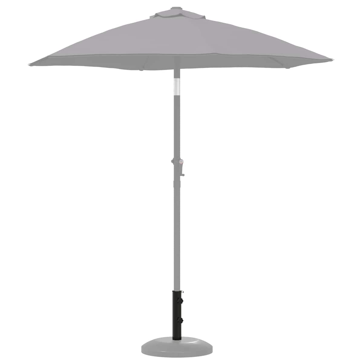 Parasolfodrør 0.6 kg Sort for 40-50 mm Pole - Billede 3