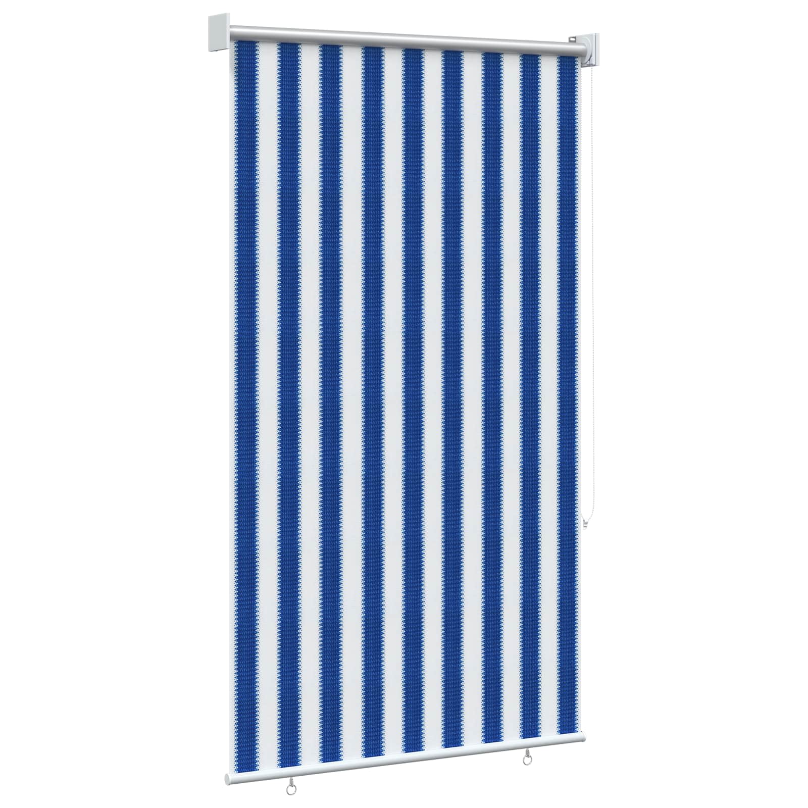 Buitenrolgordijn 90% UV-blok Blauw en Witte Streep 80 x 140 cm image 4