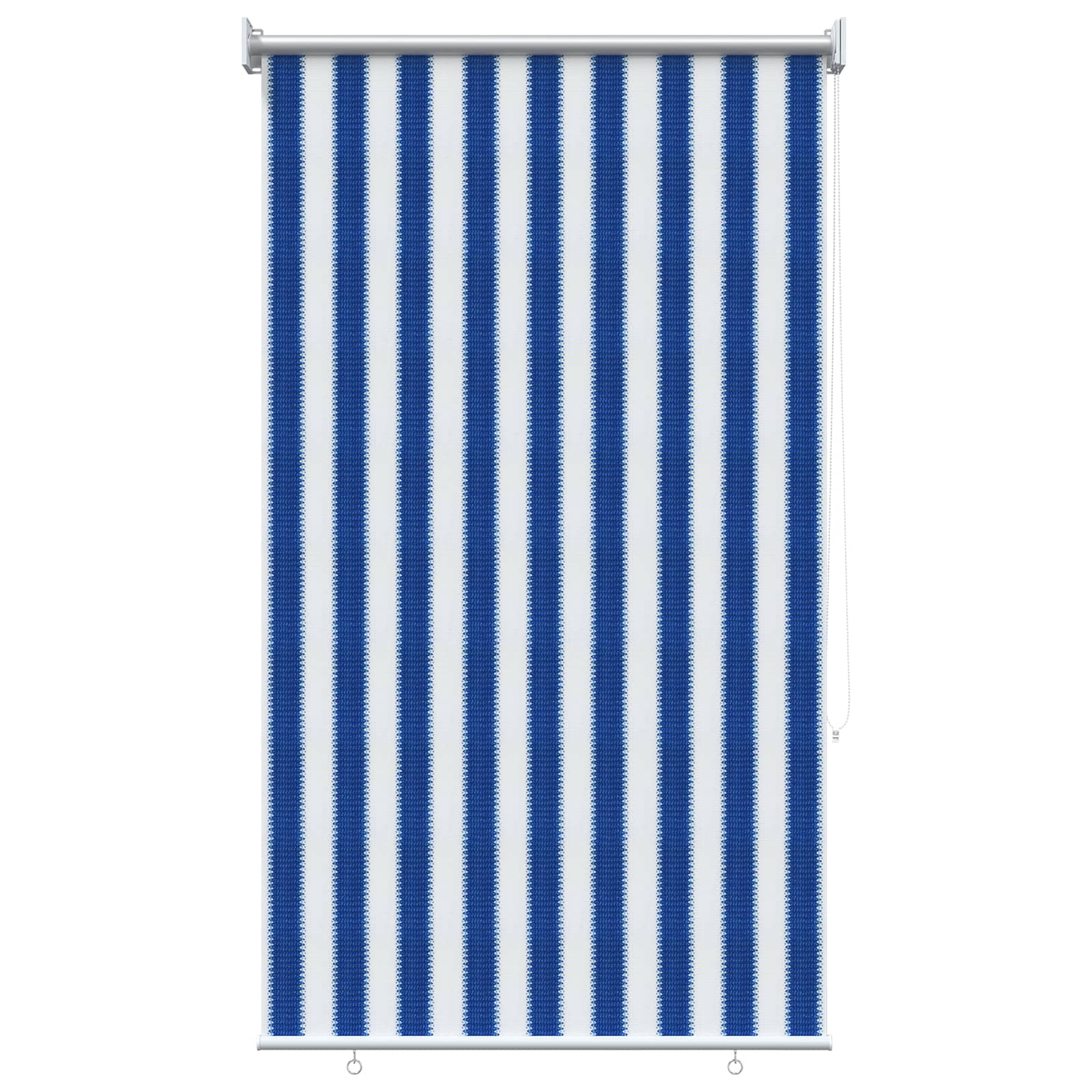 Buitenrolgordijn 90% UV-blok Blauw en Witte Streep 80 x 140 cm image 2