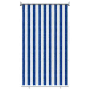 vidaXL V&auml;lisruloo 90% UV blokeering Sinine ja Valge Triip 80 x 140 cm