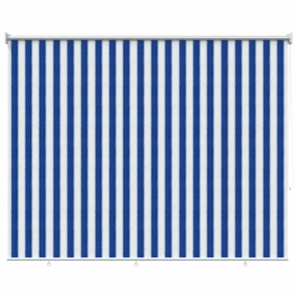 vidaXL V&auml;lisruloo 90% UV blokeering Sinine ja Valge Triip 180 x 140 cm