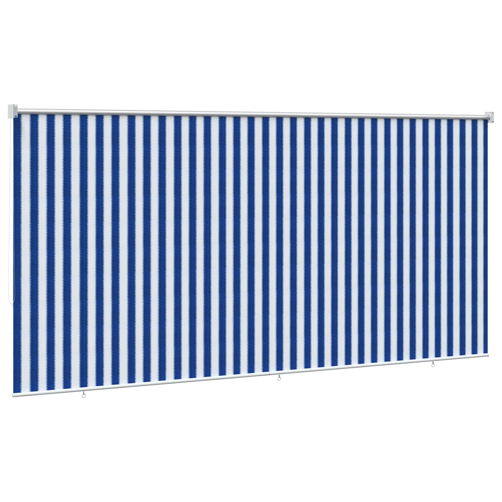 Buitenrolgordijn 90% UV-blok Blauw en Witte Streep 400 x 140 cm image 5