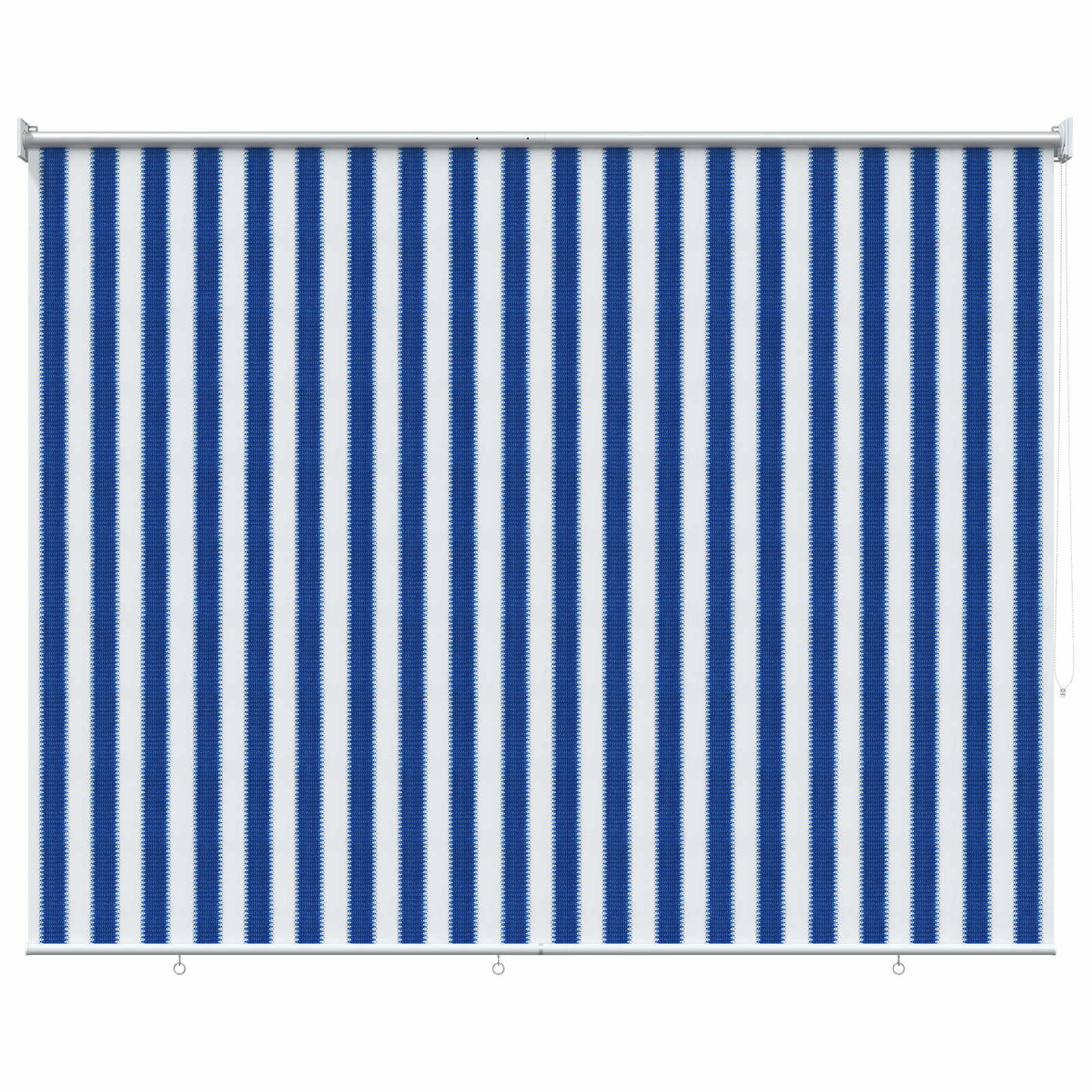 Buitenrolgordijn 90% UV-blok Blauw en Witte Streep 200 x 230 cm image 2