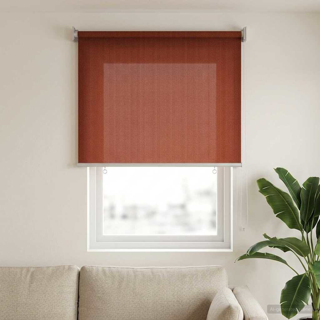 Buitenrolgordijn 90% UV-blok Terracotta 80 x 140 cm HDPE image 1