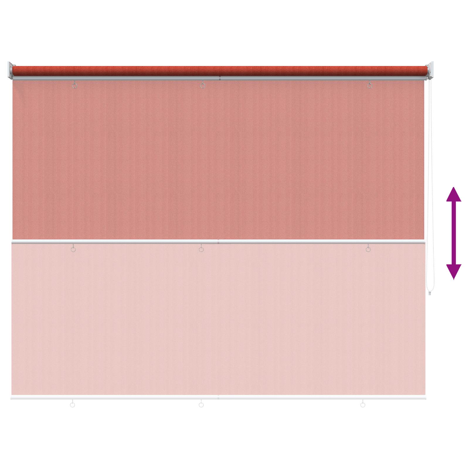 Buitenrolgordijn 90% UV-blok Terracotta 160 x 230 cm HDPE image 9