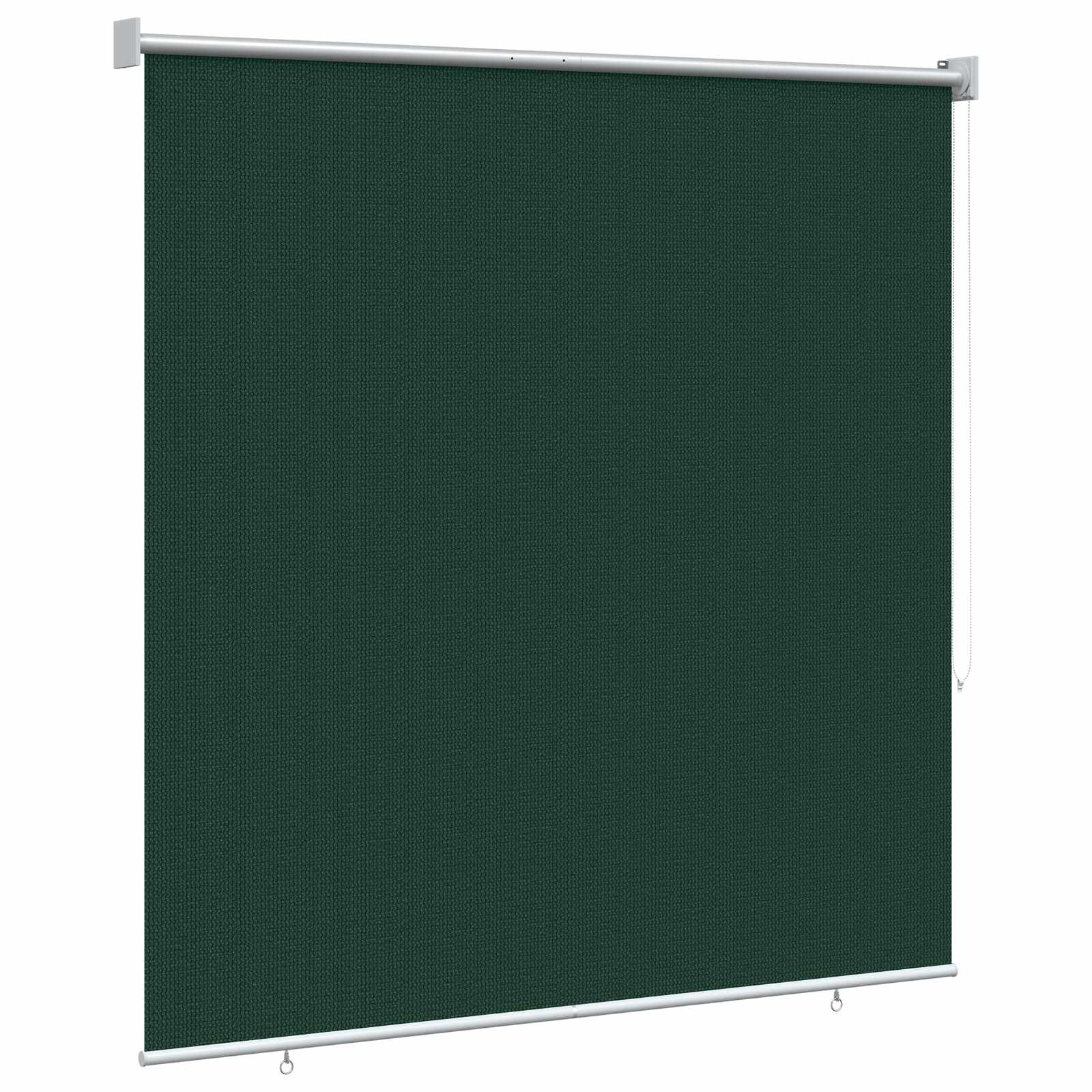 vidaXL Buitenrolgordijn 90% UV-blok Donkergroen 160 x 140 cm HDPE groen, foto 4