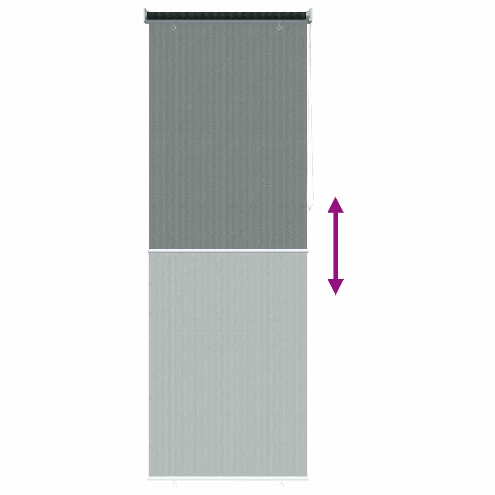 Buitenrolgordijn 90% UV-blok Donkergroen 80 x 230 cm HDPE image 9