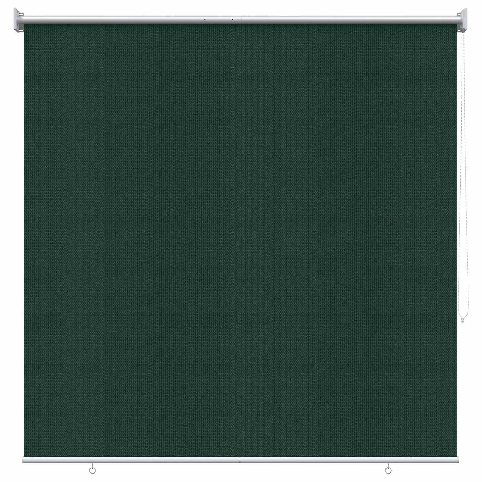 vidaXL Buitenrolgordijn 90% UV-blok Donkergroen 160 x 230 cm HDPE groen, foto 3