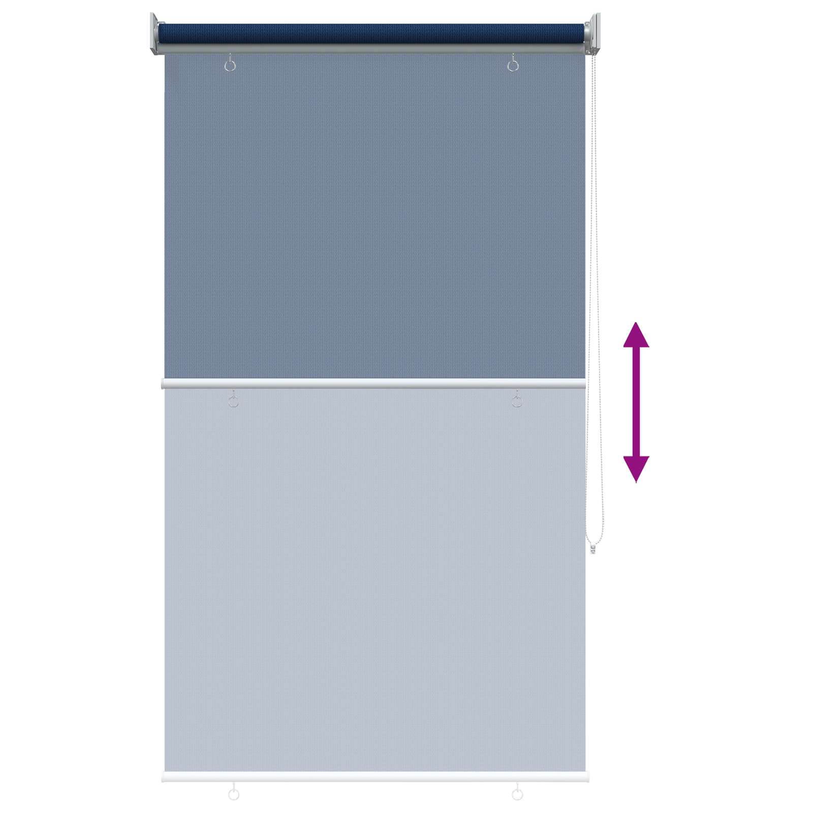 Buitenrolgordijn 90% UV-blok Blauw 80 x 140 cm HDPE image 9