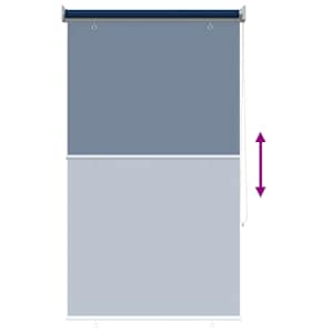 Venkovní roletová žaluzie 90 % blokování UV Modrá 80 x 140 cm - obrázek 9