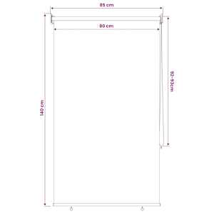 Venkovní roletová žaluzie 90 % blokování UV Modrá 80 x 140 cm - obrázek 13