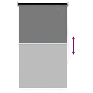 Venkovní roletová žaluzie 90 % blokování UV Černá 80 x 140 cm - obrázek 9