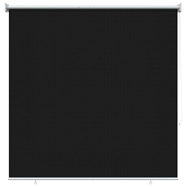 vidaXL V&auml;lisruloo 90% UV blokeering Must 140 x 140 cm HDPE