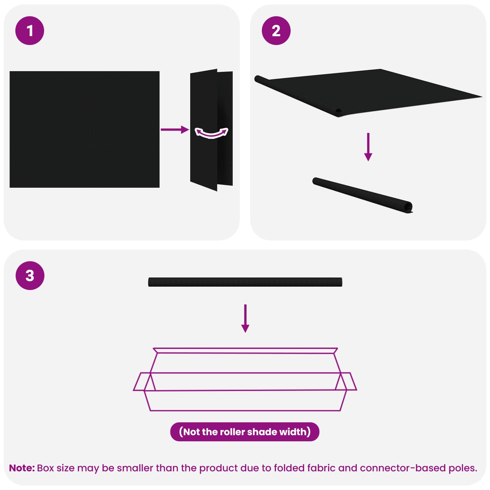 Buitenrolgordijn 90% UV-blok Zwart 200 x 140 cm HDPE image 15
