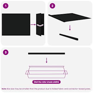Venkovní roletová žaluzie 90 % blokování UV Černá 200 x 140 cm - obrázek 16