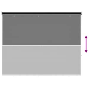 Venkovní roletová žaluzie 90 % blokování UV Černá 200 x 140 cm - obrázek 9