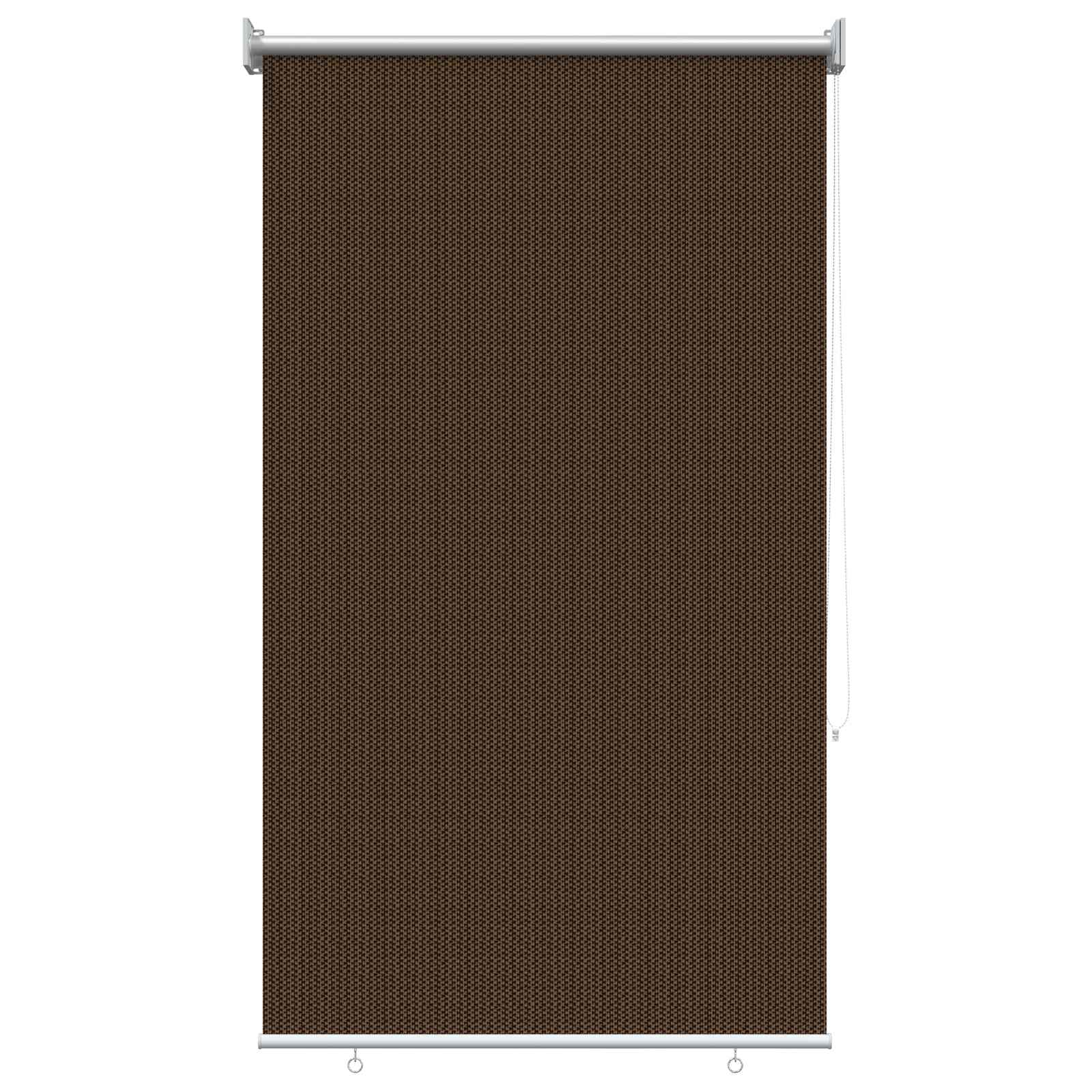 Buitenrolgordijn 90% UV-blok Bruin 80 x 230 cm HDPE image 2