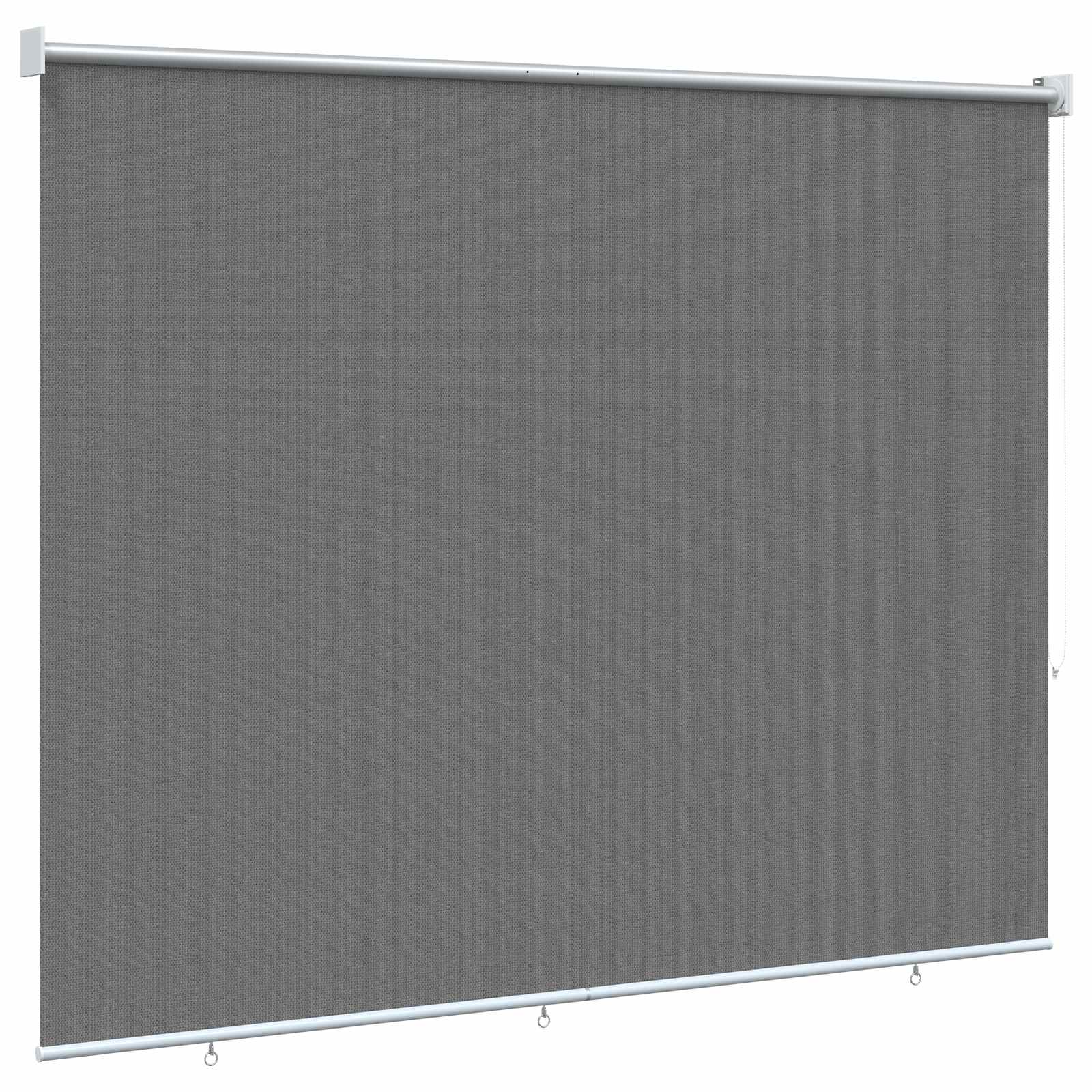 Buitenrolgordijn 90% UV-blok Lichtgrijs 200 x 140 cm HDPE image 4