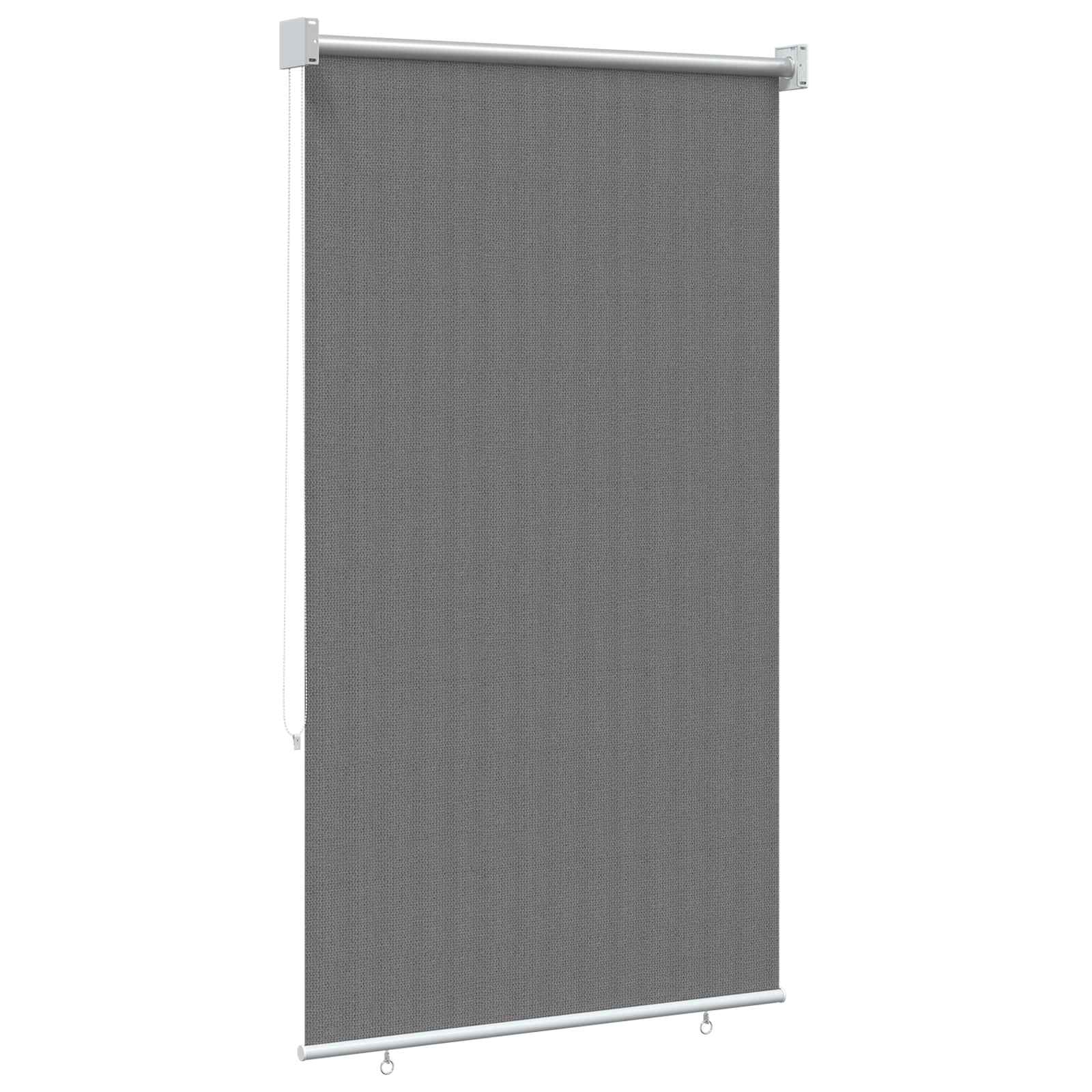 Buitenrolgordijn 90% UV-blok Lichtgrijs 80 x 230 cm HDPE image 5