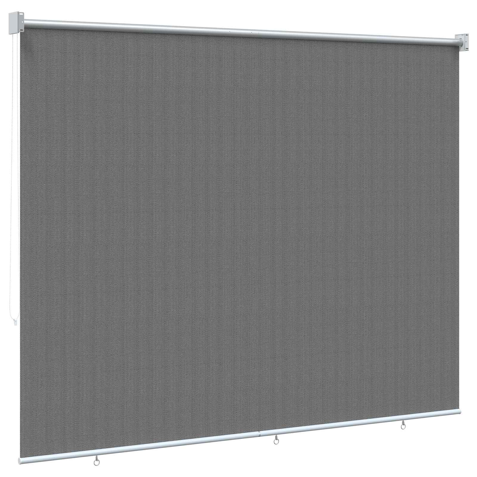 Buitenrolgordijn 90% UV-blok Lichtgrijs 220 x 230 cm HDPE image 5