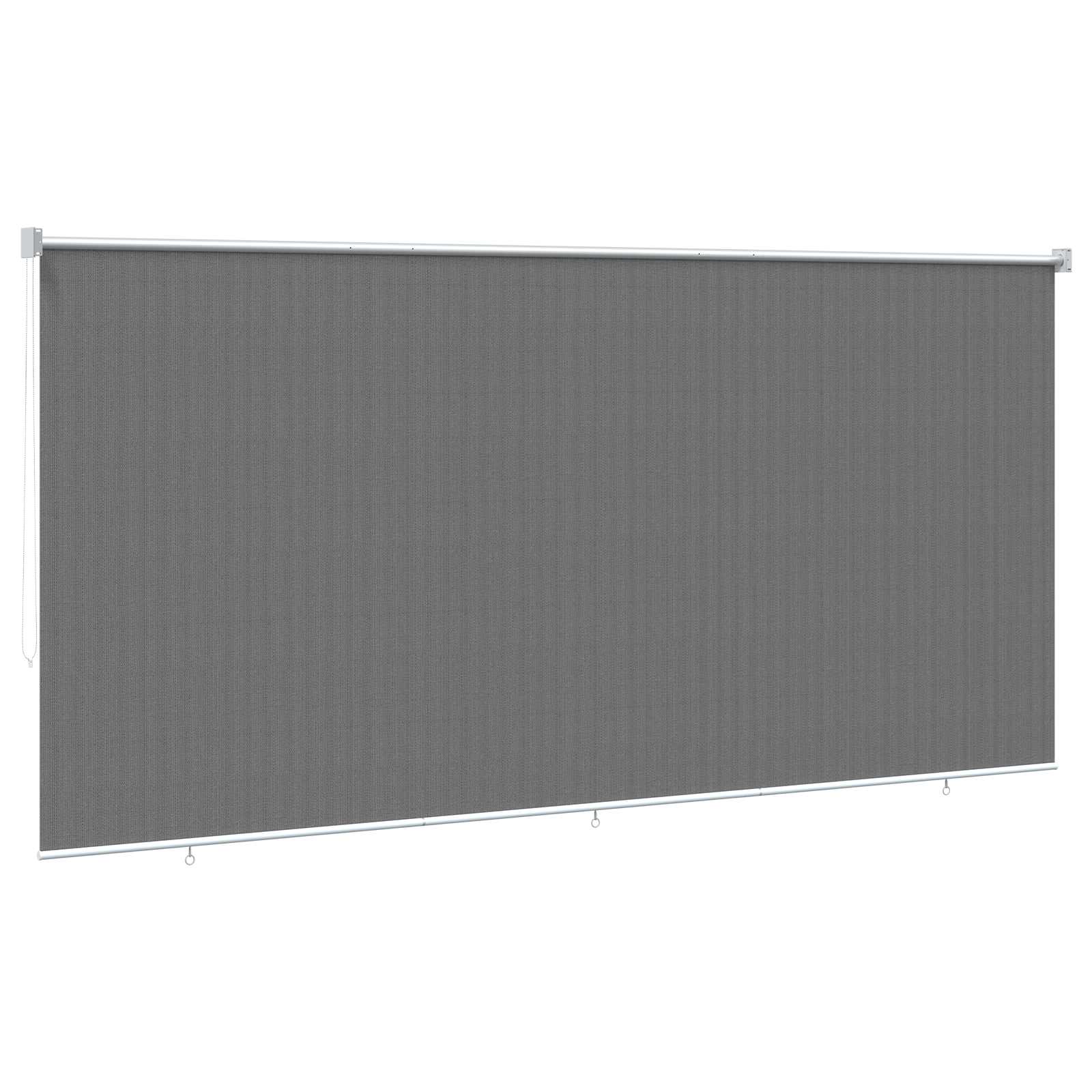 Buitenrolgordijn 90% UV-blok Lichtgrijs 350 x 230 cm HDPE image 5