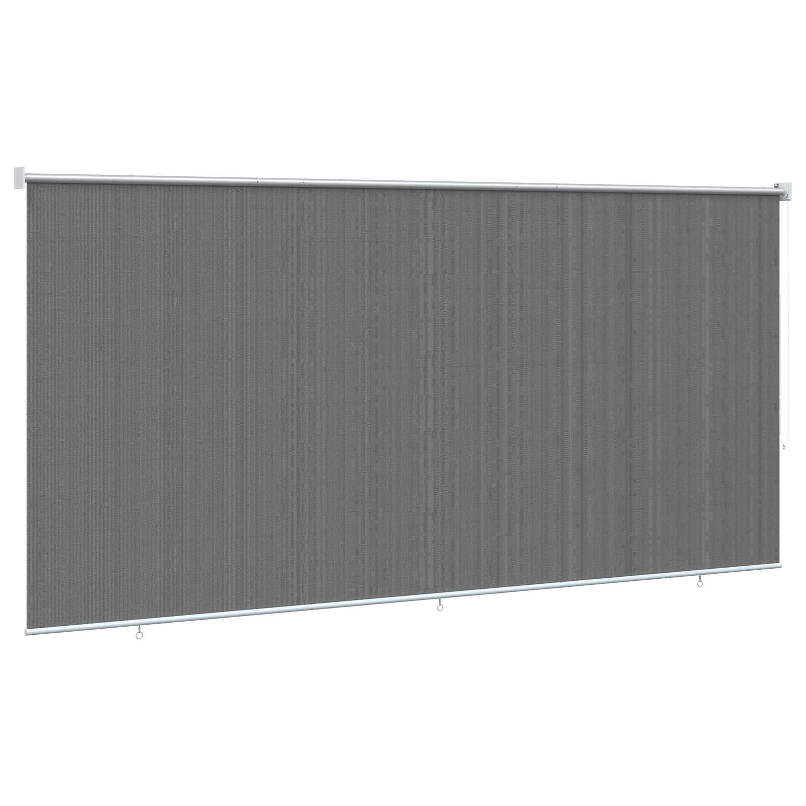 Buitenrolgordijn 90% UV-blok Lichtgrijs 400 x 230 cm HDPE image 4