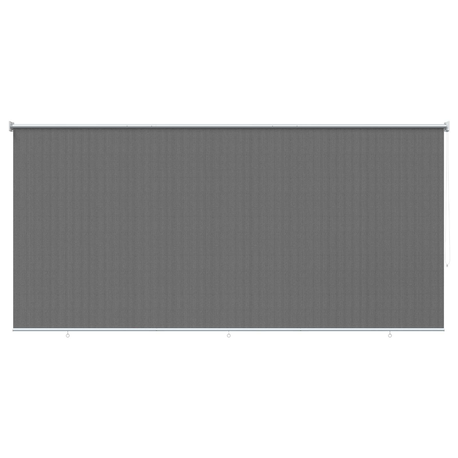 Buitenrolgordijn 90% UV-blok Lichtgrijs 400 x 230 cm HDPE image 2