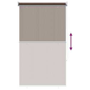 Venkovní roletová žaluzie 90 % blokování UV Taupe 100 x 140 cm - obrázek 9