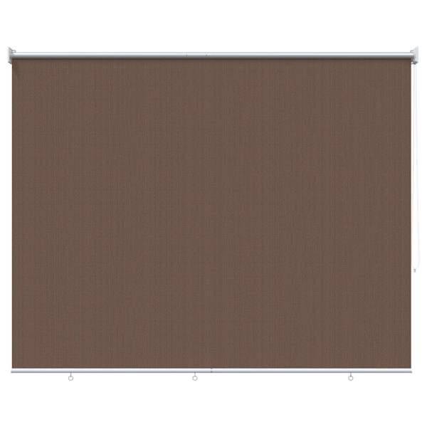 vidaXL V&auml;lisruloo 90% UV blokeering Pruunikashall 120 x 140 cm HDPE