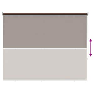 Venkovní roletová žaluzie 90 % blokování UV Taupe 120 x 140 cm - obrázek 9
