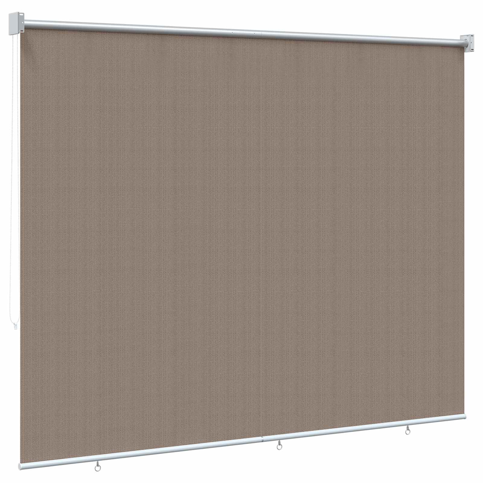 vidaXL Buitenrolgordijn 90% UV-blok Taupe 160 x 140 cm HDPE, foto 4