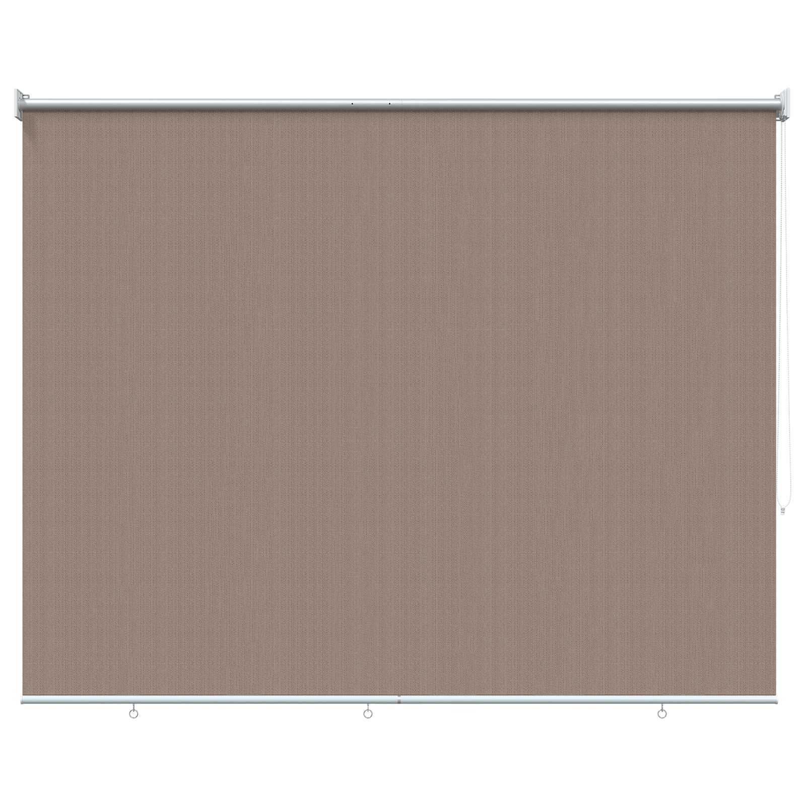 vidaXL Buitenrolgordijn 90% UV-blok Taupe 180 x 140 cm HDPE, foto 3