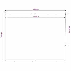 Venkovní roletová žaluzie 90 % blokování UV Taupe 220 x 140 cm - obrázek 13