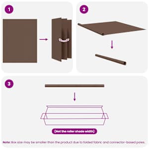 Venkovní roletová žaluzie 90 % blokování UV Taupe 400 x 140 cm - obrázek 16