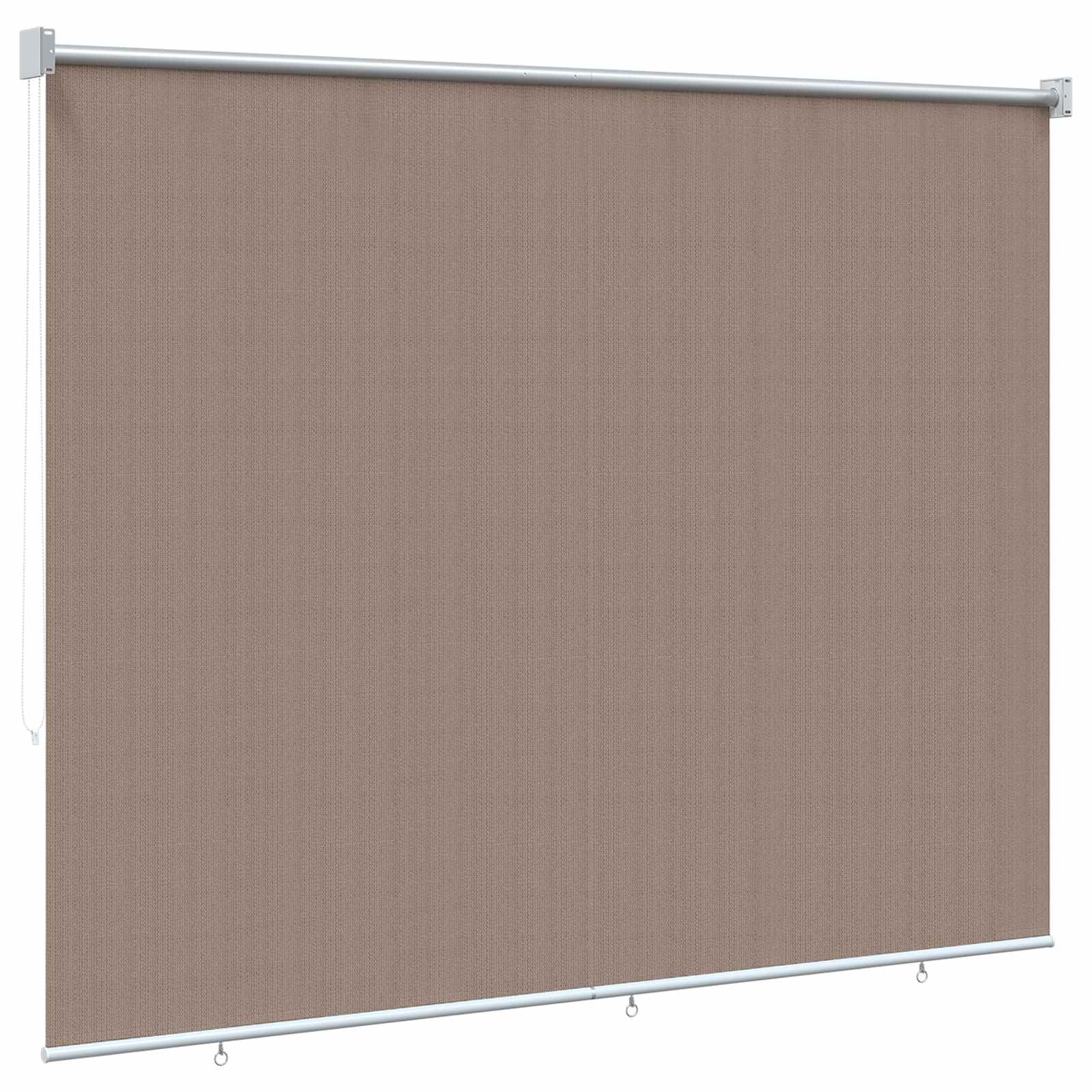 vidaXL Buitenrolgordijn 90% UV-blok Taupe 140 x 230 cm HDPE, foto 4