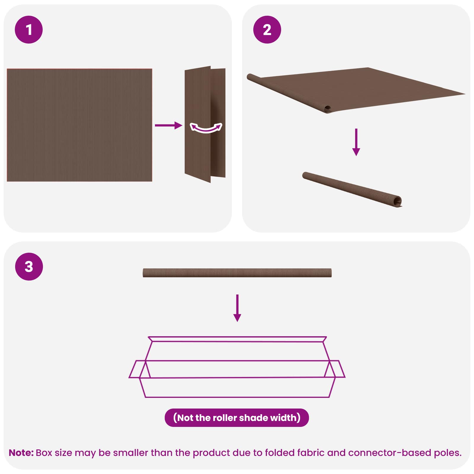 Buitenrolgordijn 90% UV-blok Taupe 160 x 230 cm HDPE image 14